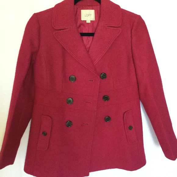 LOFT Jackets & Coats Ann Taylor Loft Pink Wool Coat Nwot Poshmark